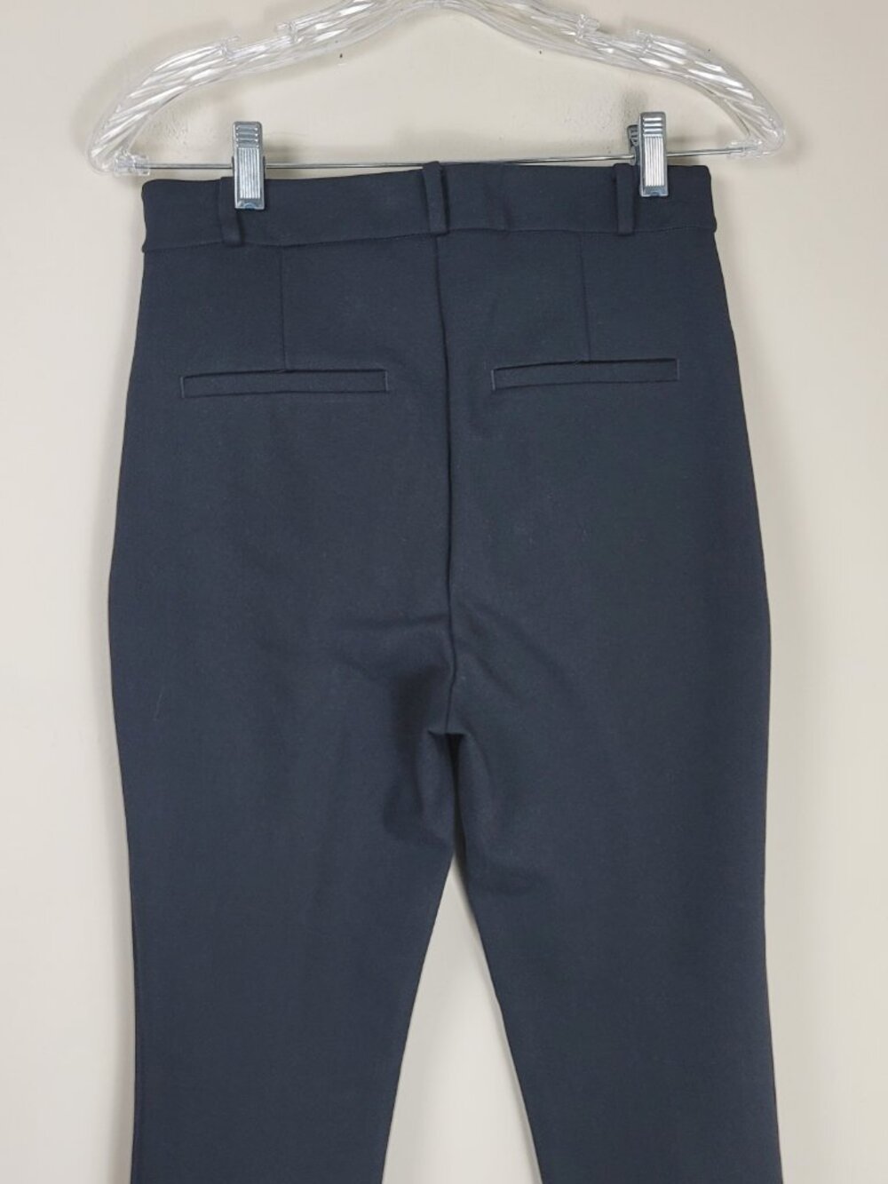 Anthropologie Essential Trouser Pants Black Tulip Hem Slim Ankle Size 4 - Picture 4 of 11